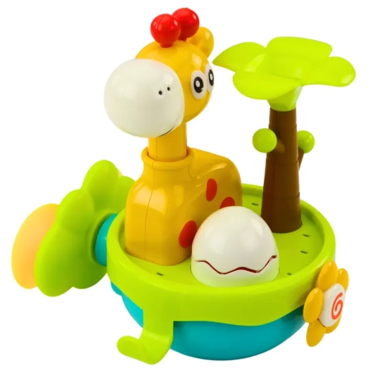 LEAN TOYS Zabawka do kąpieli żyrafa z przyssawkami