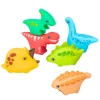 LEAN TOYS Dinozaury do kąpieli gumowe 6 szt.
