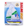 LEAN TOYS Żaglówka na baterie z napędem turbinowym niebieska
