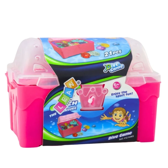 LEAN TOYS Skrzynia skarbów do nurkowania 21 el.