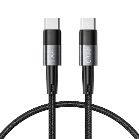Tech-Protect Kabel przewód USB-C UltraBoost PD 100W 5A 0.25m - szary