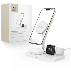Tech-Protect Ładowarka indukcyjna 3w1 ze stojakiem na smartfon Apple Watch