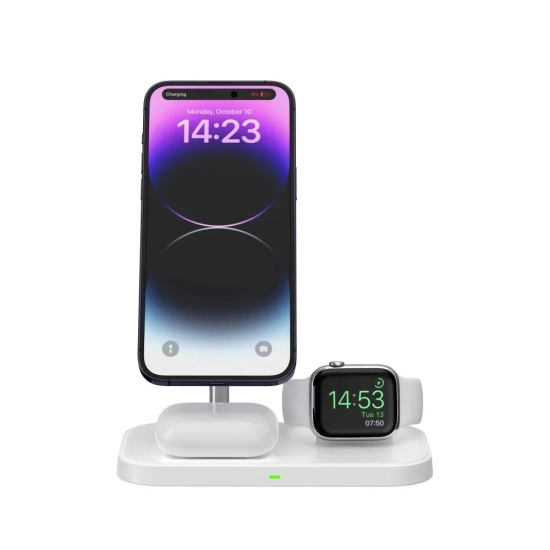 Tech-Protect Ładowarka indukcyjna 3w1 ze stojakiem na smartfon Apple Watch