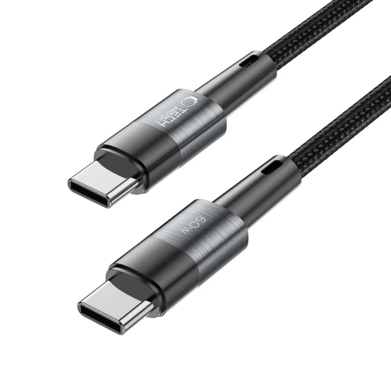 Tech-Protect Kabel przewód USB-C UltraBoost PD 60W 3A 1m - szary
