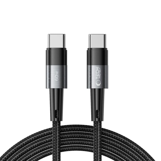 Tech-Protect Kabel przewód USB-C UltraBoost PD 60W 3A 2m - szary