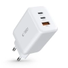 Tech-Protect Ładowarka sieciowa USB-C USB-A C65W PD 65W QC - biała