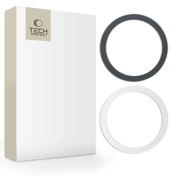 Pierścienie Tech-Protect MagMat MagSafe czarny srebrny 2 szt.