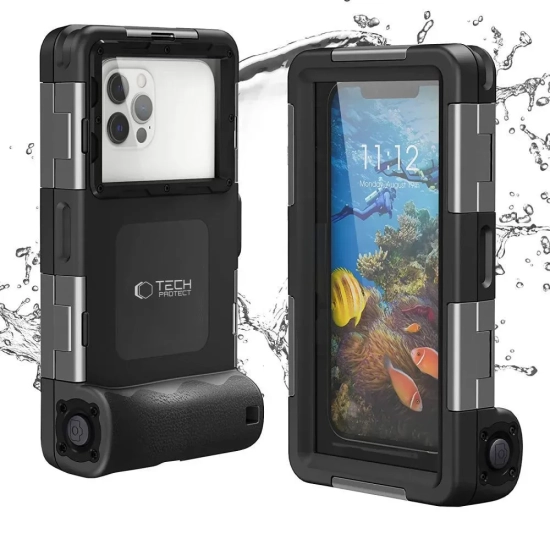 Etui wodoodporne Tech-Protect IPX8 4,7–6,7 cala do 15 m czarne