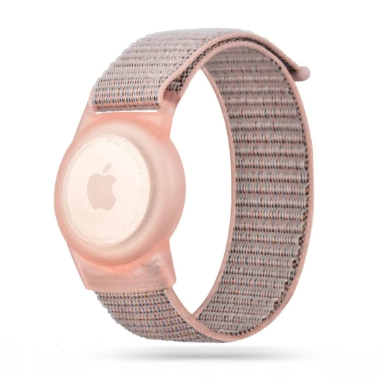 Pasek Tech-Protect Nylon do Apple AirTag różowy
