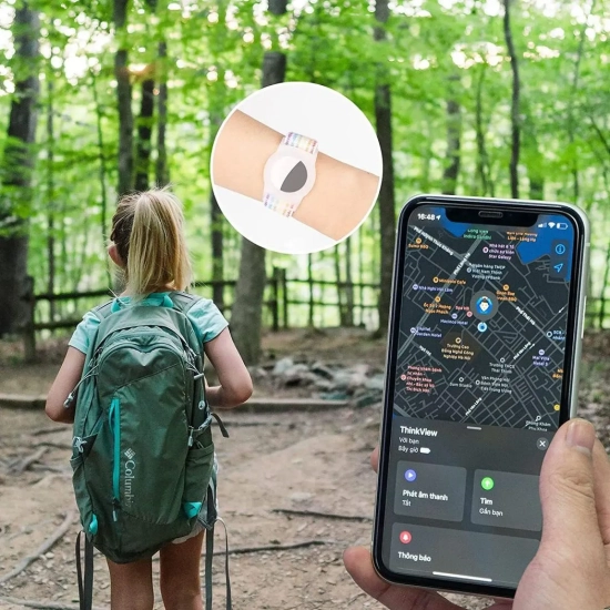 Pasek Tech-Protect Nylon do Apple AirTag różowy