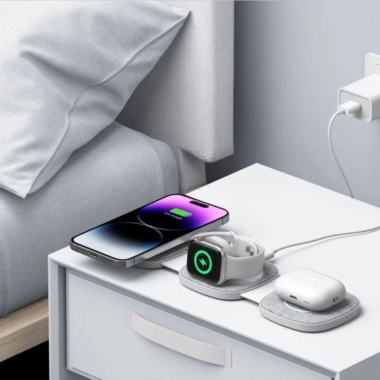 Tech-Protect Ładowarka indukcyjna 3w1 na smartfon Apple Watch AirPods