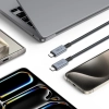 Tech-Protect Kabel przewód USB-C PD 240W 8K 40Gbps 2m - szary