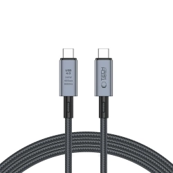 Tech-Protect Kabel przewód USB-C PD 240W 8K 40Gbps 2m - szary