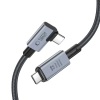 Tech-Protect Kabel przewód kątowy i prosty USB-C 4.0 PD 240W 8K 40Gbps