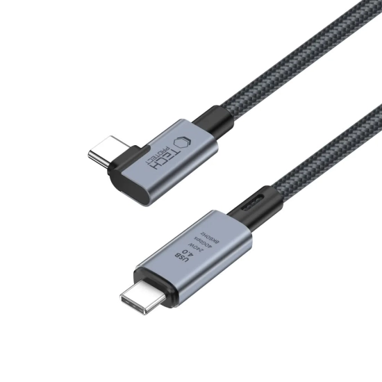 Tech-Protect Kabel przewód kątowy i prosty USB-C 4.0 PD 240W 8K 40Gbps