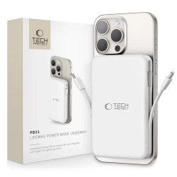 Tech-Protect Powerbank magnetyczny PB31 10000mAh 15W MagSafe z kablami