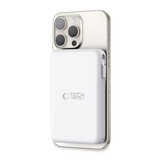 Powerbank Tech-Protect PB31 LifeMag 10000mAh MagSafe biały