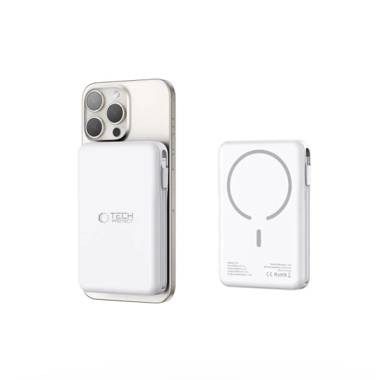 Powerbank Tech-Protect PB31 LifeMag 10000mAh MagSafe biały