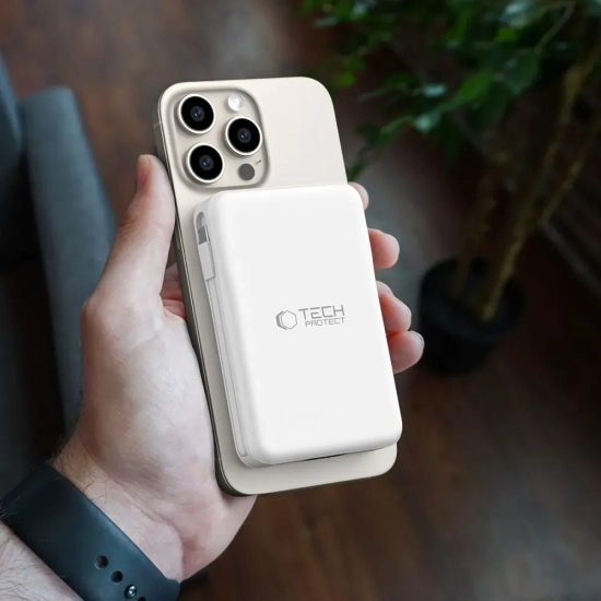 Powerbank Tech-Protect PB31 LifeMag 10000mAh MagSafe biały