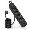 Tech-Protect Listwa zasilająca przedłużacz 4 gniazda 240V USB-A USB-C 2m