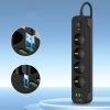 Tech-Protect Listwa zasilająca przedłużacz 4 gniazda 240V USB-A USB-C 2m