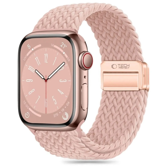 Pasek nylonowy Nylonmag na Apple Watch 4/5/6/7/8/9/SE 38/40/41 mm - różowy