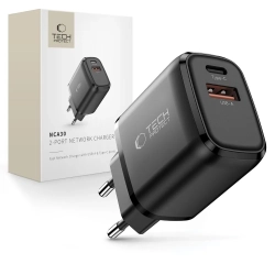 Tech-Protect Ładowarka sieciowa USB-A USB-C NCA30 PD QC 30W - czarna