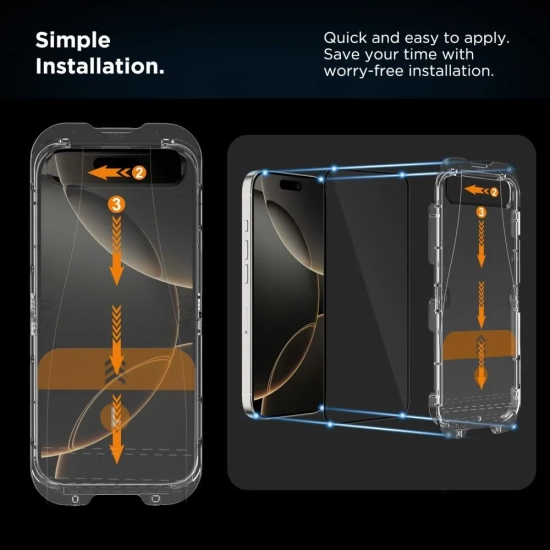 Tech-Protect Szkło hartowane na iPhone 17 z aplikatorem Quick Set+ czarne