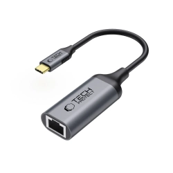 Tech-Protect Adapter przejściówka USB-C do Ethernet RJ45 1000Mbps - czarny