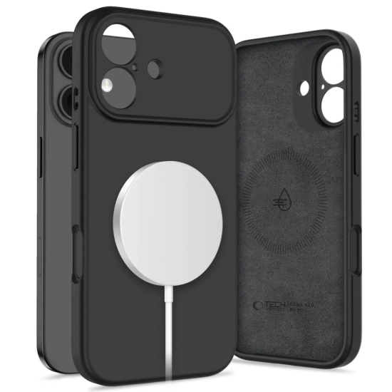 Tech-Protect Etui case plecki na iPhone 17 MagSafe Silicone - czarne