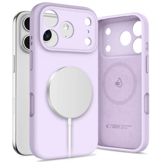 Tech-Protect Etui case plecki na iPhone 17 Pro MagSafe Silicone - fioletowe