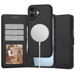 Tech-Protect Etui pokrowiec z klapką miejscem na karty do iPhone 17
