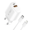 Tech-Protect Ładowarka sieciowa USB-A USB-C z kablem USB-C iPhone