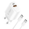 Tech-Protect Ładowarka sieciowa NCA20 USB-A USB-C PD QC 20W z kablem USB-C