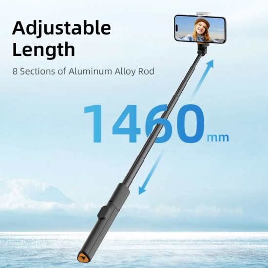 Tech-Protect Selfie Stick kijek do zdjęć statyw tripod składany z pilotem
