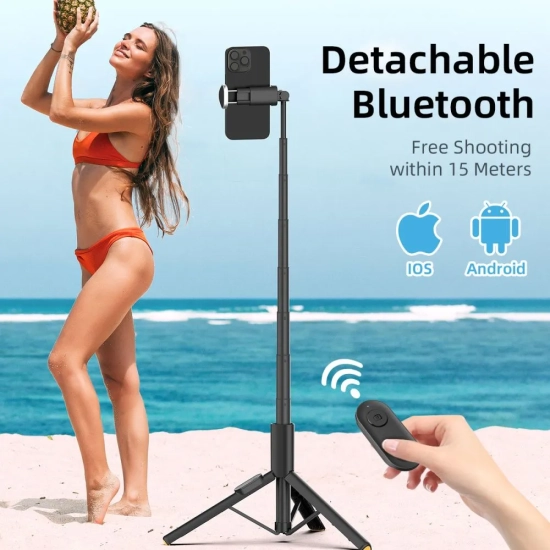Tech-Protect Selfie Stick kijek do zdjęć statyw tripod składany z pilotem