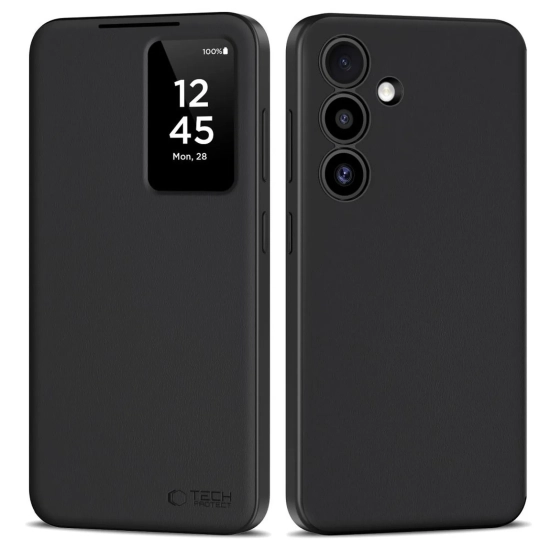 Tech-Protect Etui pokrowiec na Samsung Galaxy S25 FE Smart Wallet - czarny