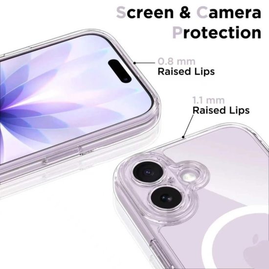 Tech-Protect Etui pokrowiec na iPhone 17 Magpeak Magsafe CC - przezroczysty