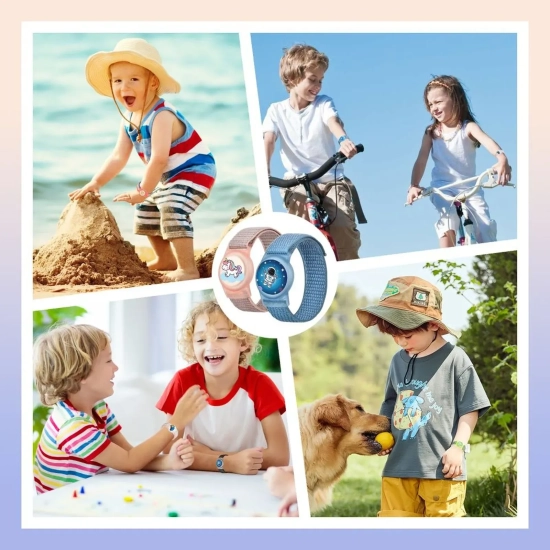 Opaska Tech-Protect Nylon for Kids Apple AirTag 1/2 różowa