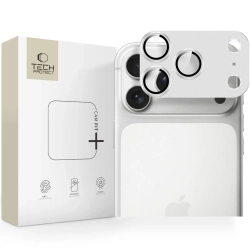Tech-Protect Szkło na obiektyw na iPhone 17 Pro Max Camfull Fit+ - srebrne