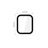 Tech-Protect Szkło ochronne na Apple Watch 40 mm czarne Glass Flex+ - 2