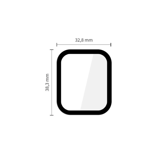 Tech-Protect Szkło ochronne na Apple Watch 40 mm czarne Glass Flex+ - 2