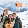 Tech-Protect Selfie stick kijek tripod do zdjęć Bluetooth - różowo szary