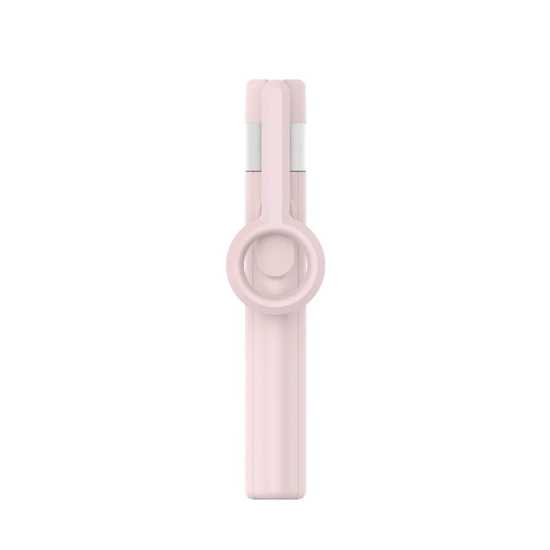Tech-Protect Selfie stick kijek tripod do zdjęć Bluetooth - różowo szary