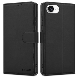 Tech-Protect Etui pokrowiec na iPhone 16e / 17e Wallet - czarny mat