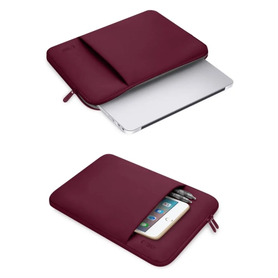 Tech-Protect Pokrowiec etui na laptopa 13'' Neopren - bordowy
