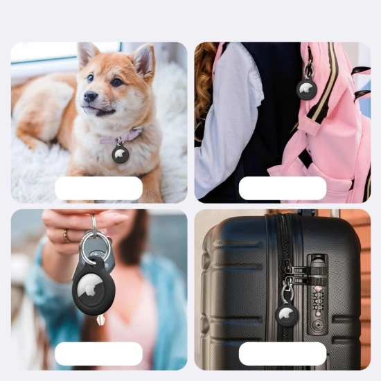Tech-Protect Etui brelok na lokalizator Apple AirTag czarny - 2 szt.