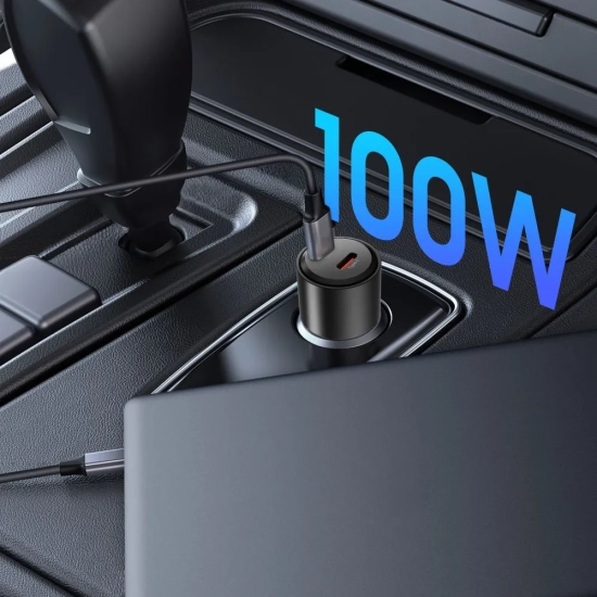Tech-Protect Ładowarka samochodowa 2x USB-C PD 100W - czarna