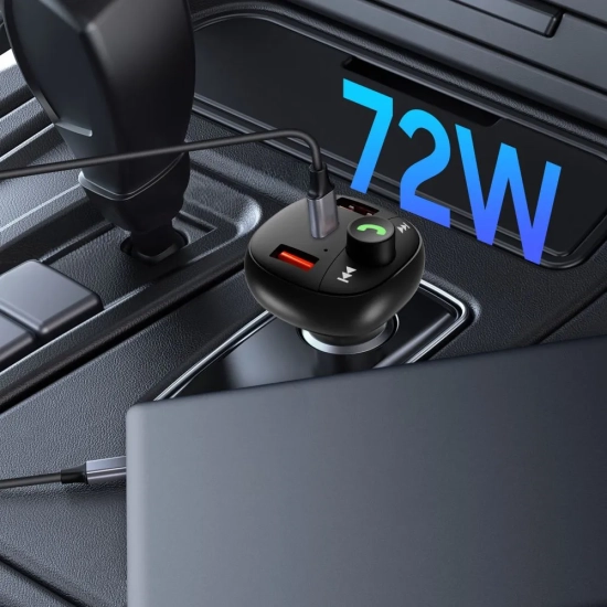 Tech-Protect Ładowarka samochodowa z transmiterem USB-A USB-C PD 72W