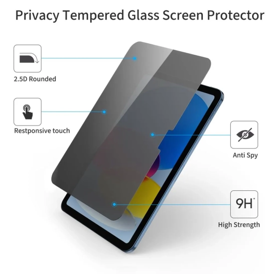 Tech-Protect Szkło prywatyzujące na iPad 10.9'' 2022 / iPad 11'' 2025